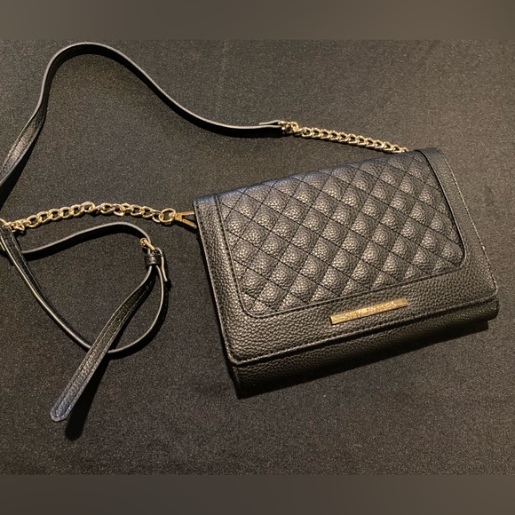 Steve Madden Black Cross Body with Gold Accents - Picture 2 of 6